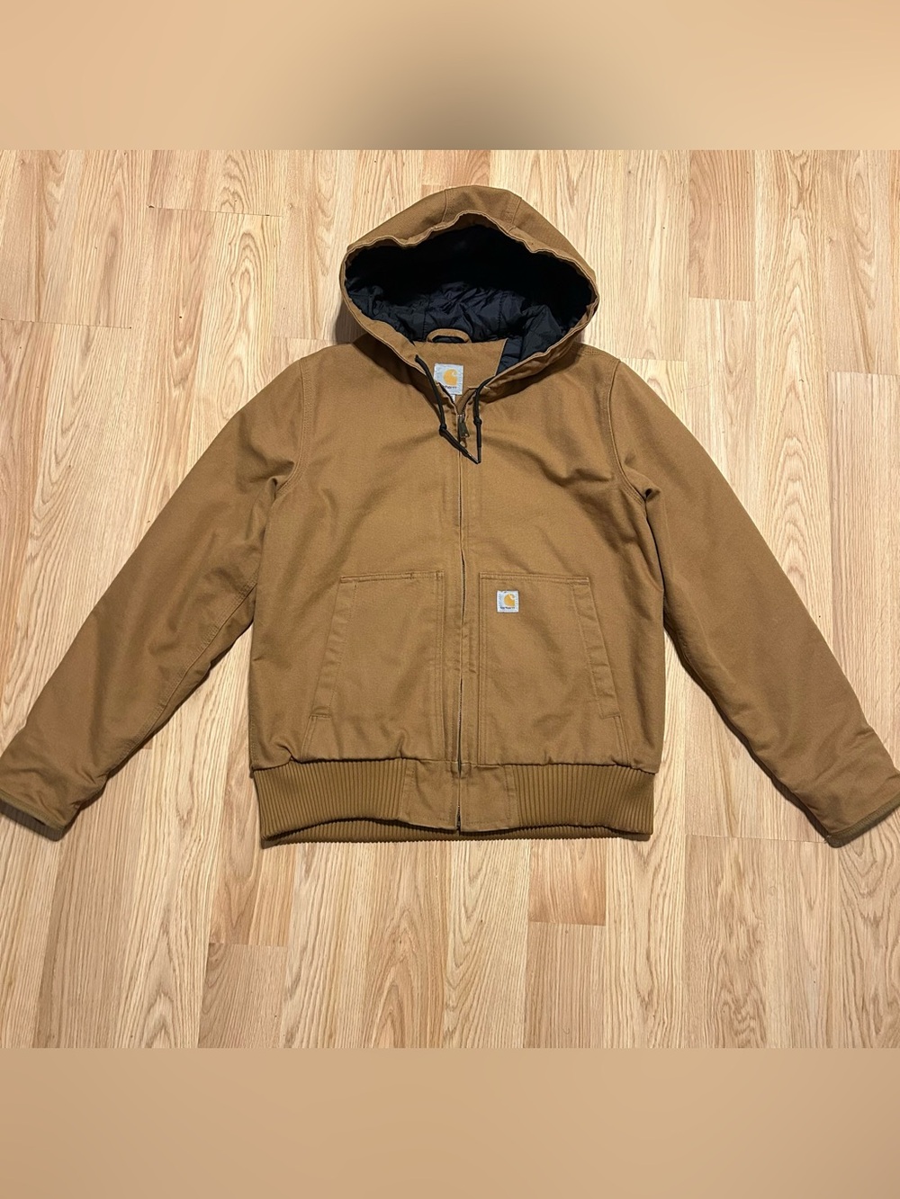 Carhartt Hooded Insulated Jacket Youth Large 3M Thinsulated Women Med 104053 BRN